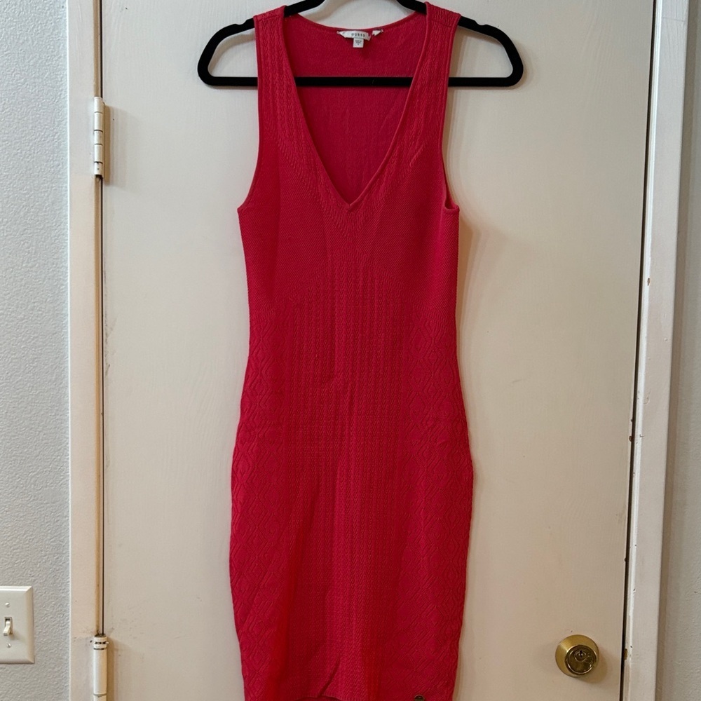 Guess Elegant Red Sleeveless Dress